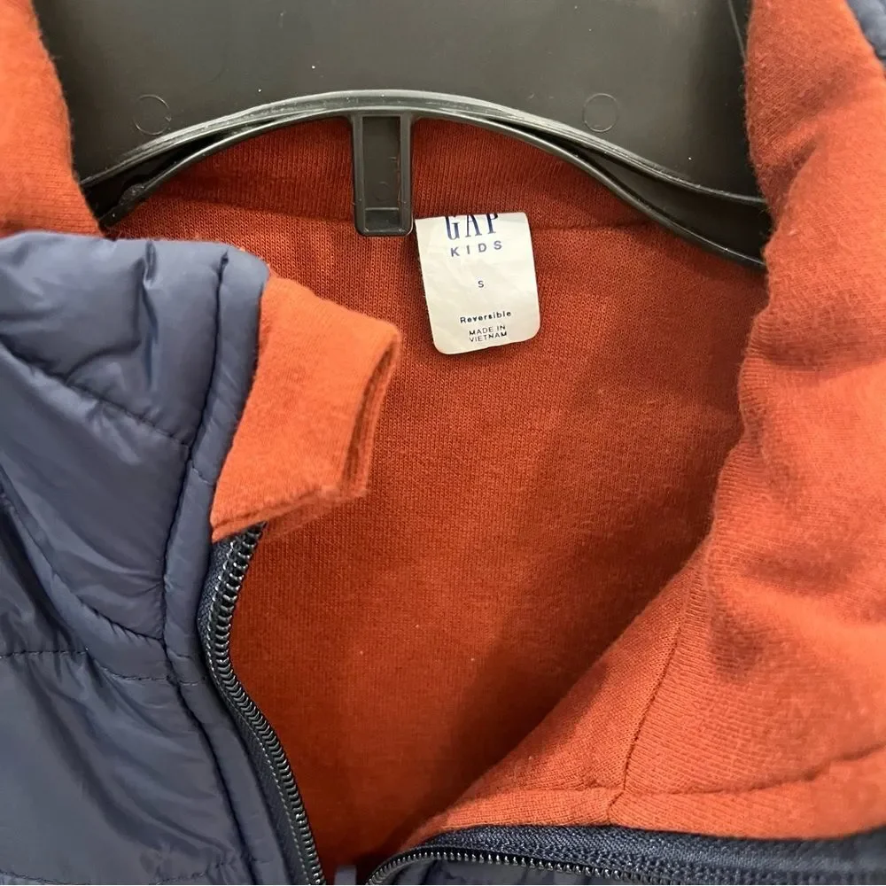 Gap Kids Recycled Nylon Fit Tech Reversible Vest Puffer